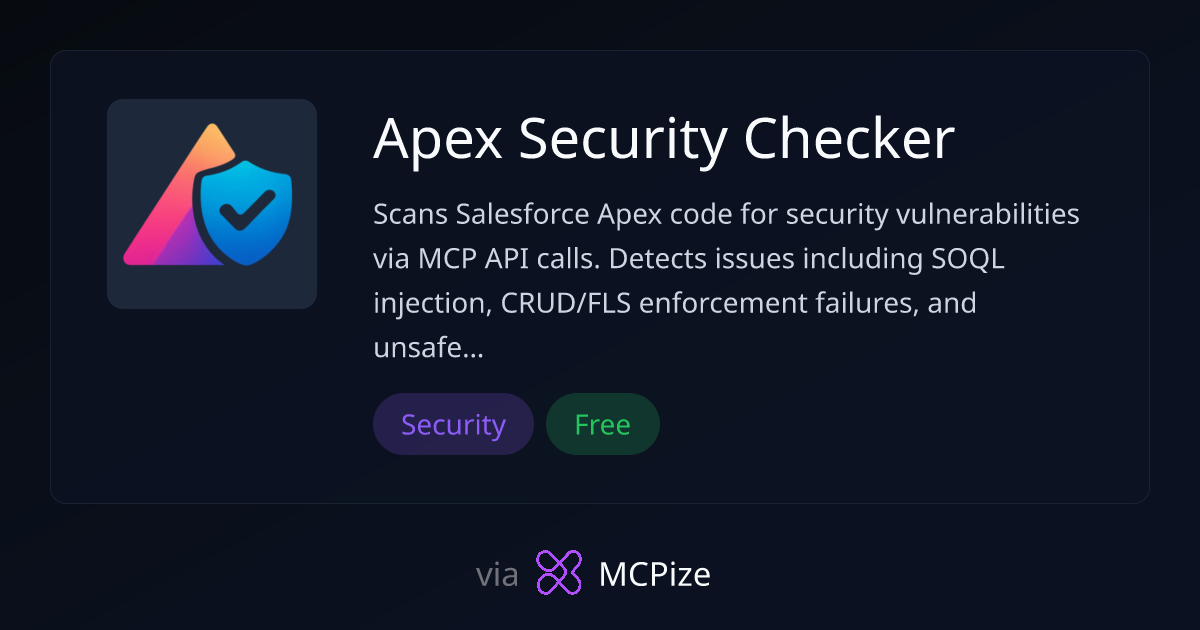 Apex Security Checker - MCP Server