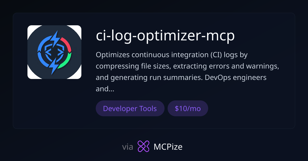 ci-log-optimizer-mcp - MCP Server