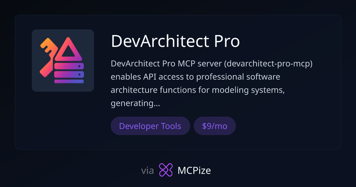 DevArchitect Pro - MCP Server