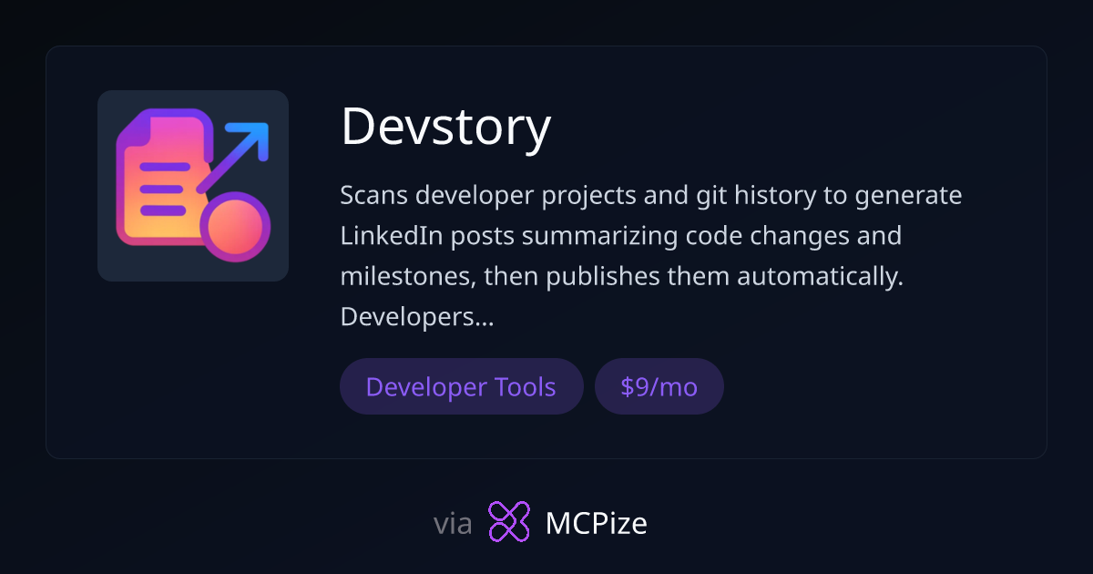 Devstory - MCP Server