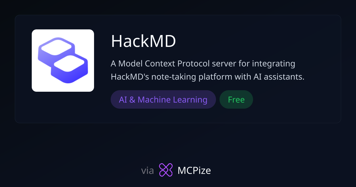 HackMD - MCP Server