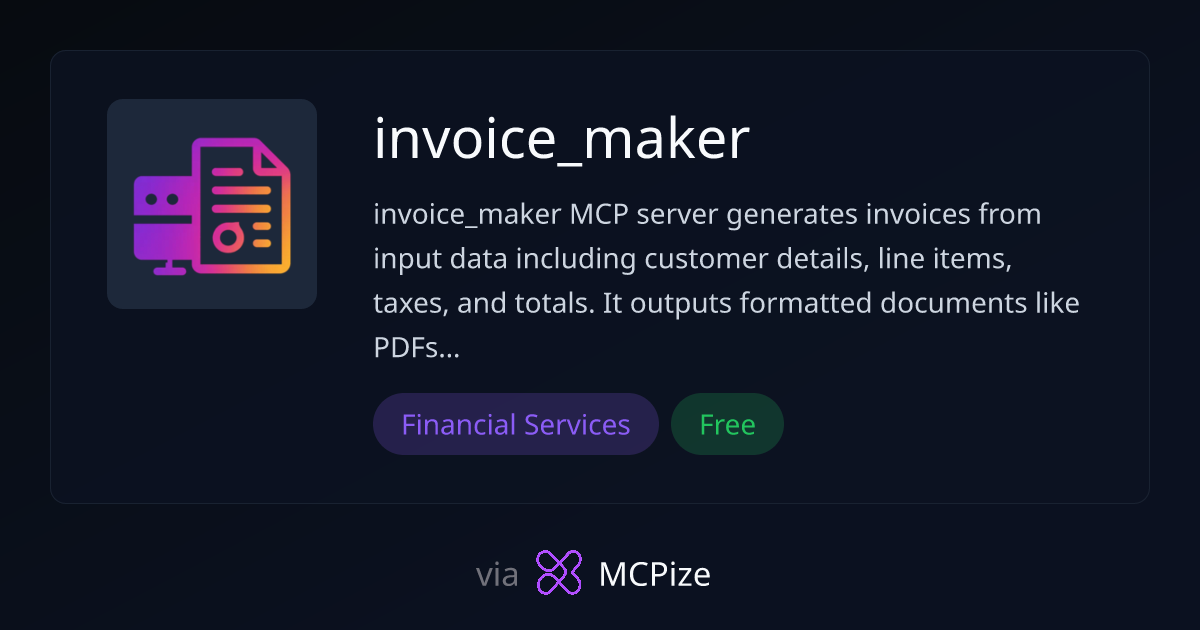 invoice_maker - MCP Server