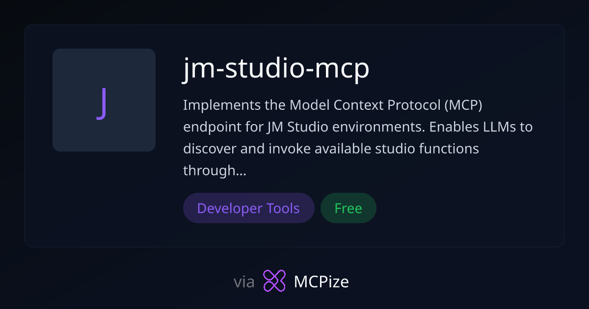 jm-studio-mcp - MCP Server