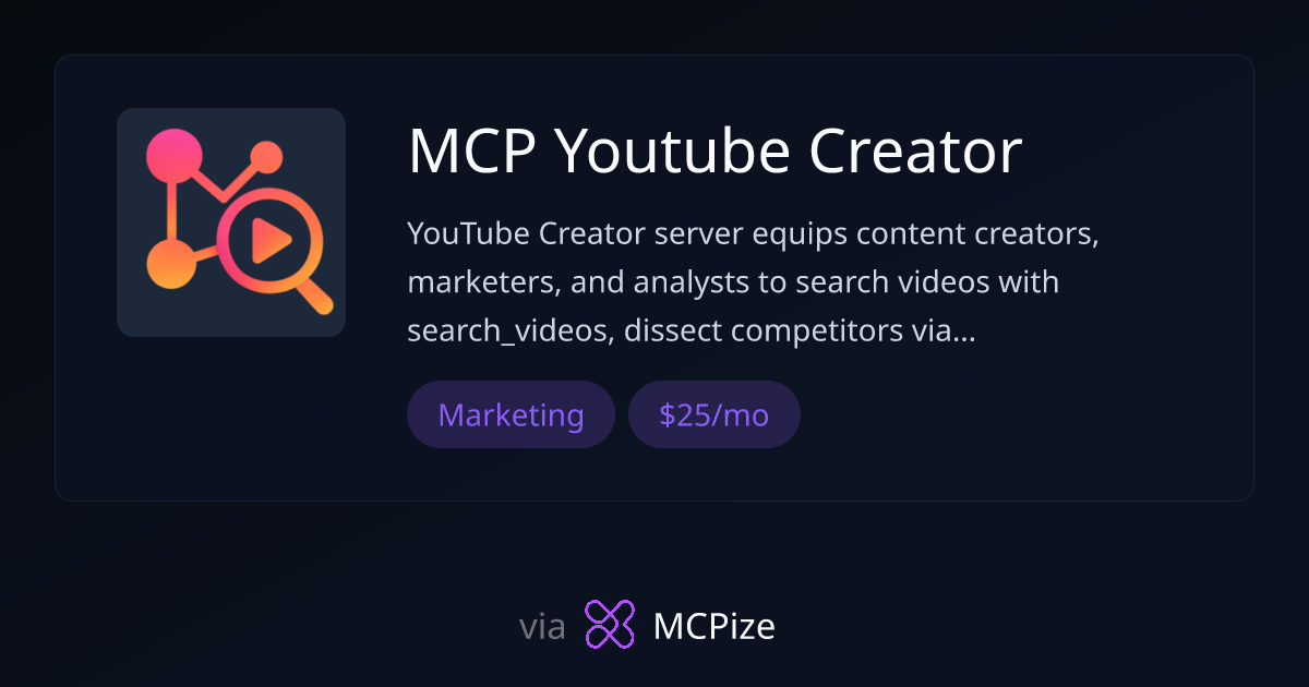 MCP Youtube Creator - MCP Server