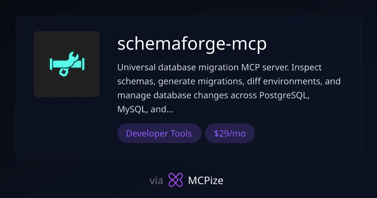 schemaforge-mcp - MCP Server