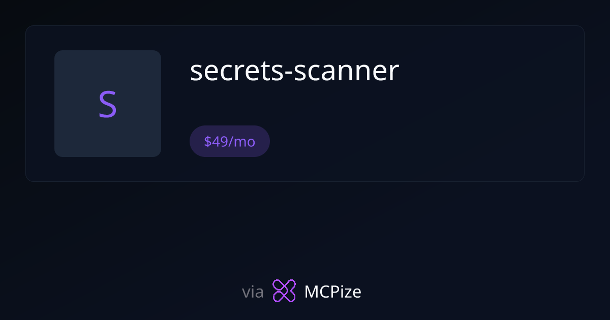 secrets-scanner - MCP Server