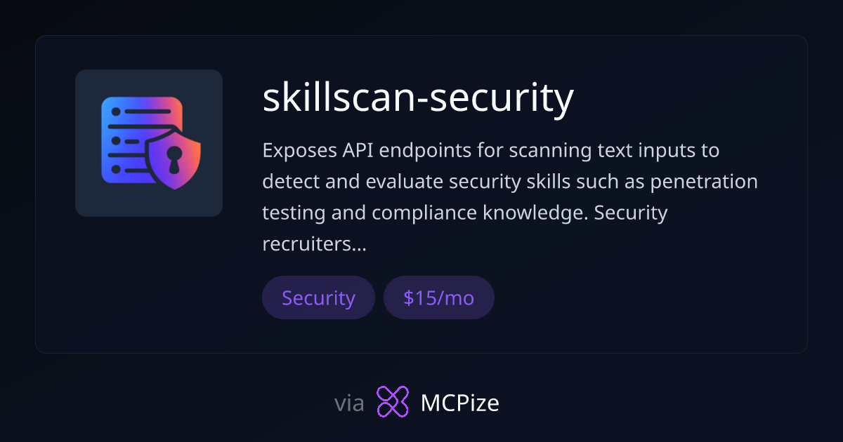 skillscan-security - MCP Server