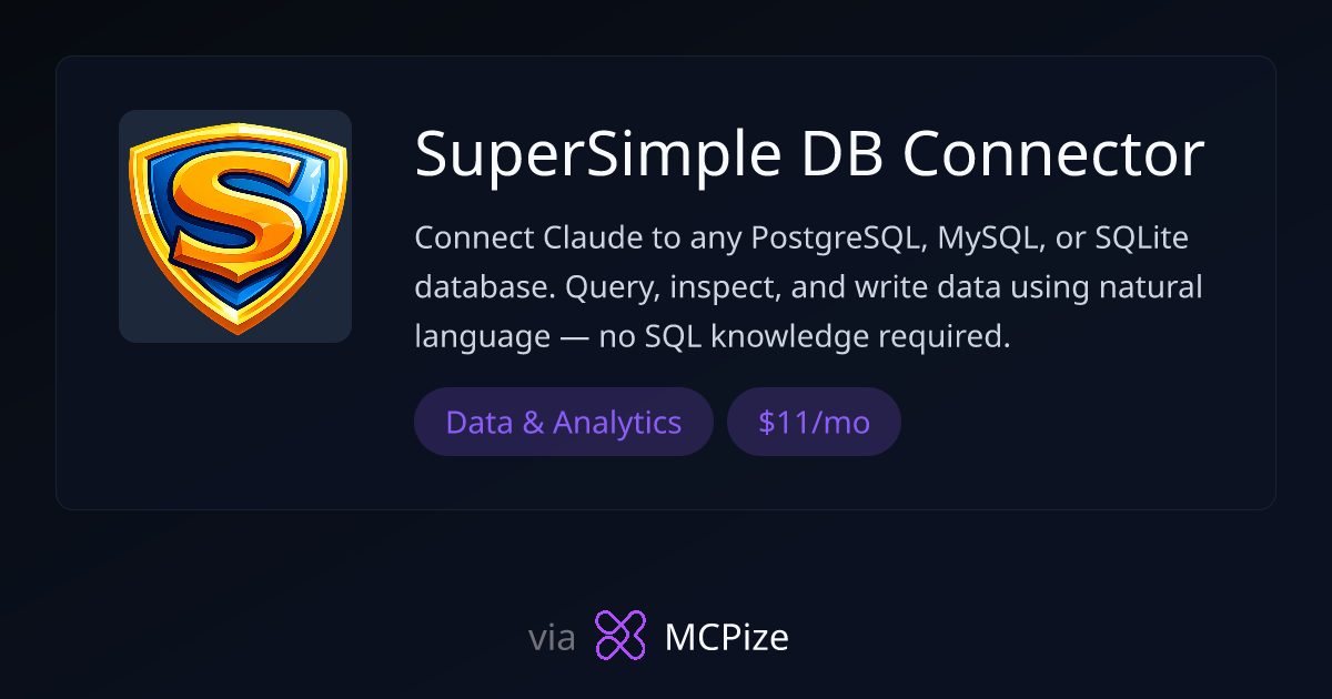 SuperSimple DB Connector - MCP Server