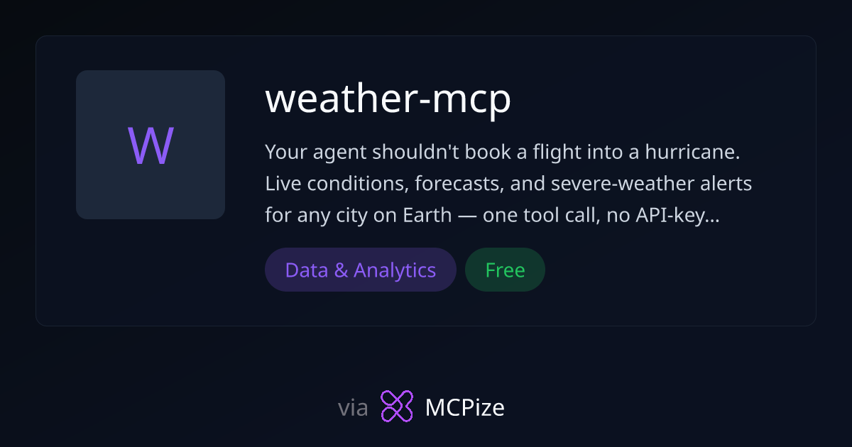 weather-mcp - MCP Server